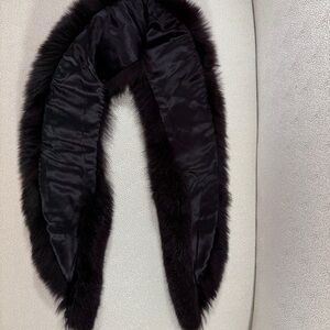 Elegant Black Fur Scarf